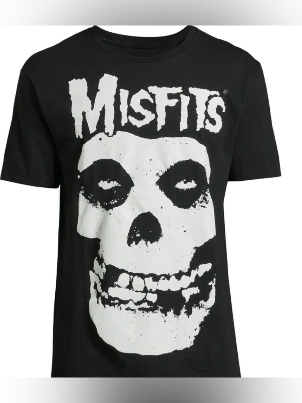 Misfits Black Graphic Skull Tee - Iconic Band Shirt